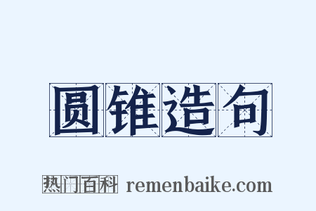 圆锥造句是什么意思的图片